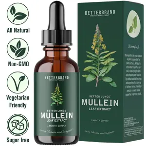 BetterLungs Mullein Leaf & Chlorophyll Extract Drops For Lung Detox Healthcare Supplement Fitness Edible