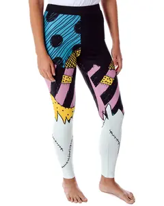 The Nightmare Before Christmas Women's I Am Sally Rag Doll Costume Tights Leggings