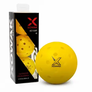 Xowak Outdoor Pickleball Balls - 3, 12 Pack USA Pickleball Approved (USAPA) Approved and Tournament Ready Pickleballs