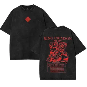 Diavolo & King Crimson - JJoJo's Bizarre Adventure - Anime Washed Tee Unisex Anime Heavy T-shirt, graphic tee, outfits men shirts men Cotton Oversized jojo  merch