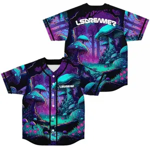 LSDream Merch Men's Women's Baseball Jersey, Short Sleeve Jersey Tee for Street Wear and Summer