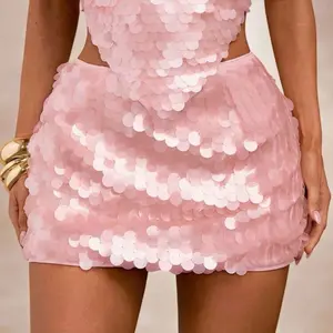 Sequin low rise skirt