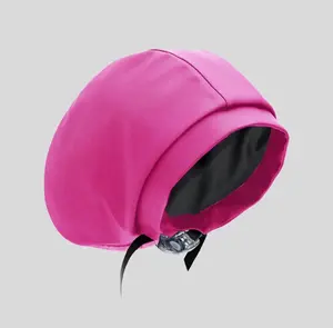 Pink Hairbrella Satin-Lined Waterproof, Adjustable Swim Cap