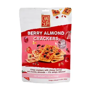 CHAO SUA Berry Almond Crispy Wafer 100g - Healthy Non-Fried Snack, Nutritious & Delicious CHAO SUA Berry Almond Crispy Wafer 100g - Healthy Non-Fried Snack, Nutritious & Delicious