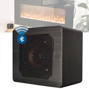 Trebisky Fire Crackler Sound System Comfort Crackling Sound Effect Maker Rechargeable Portable Bluetooth Speaker for Electric Gas Fireplace Soothing White Noise Machine (Gen 2) 3 Built-in Crackling sounds