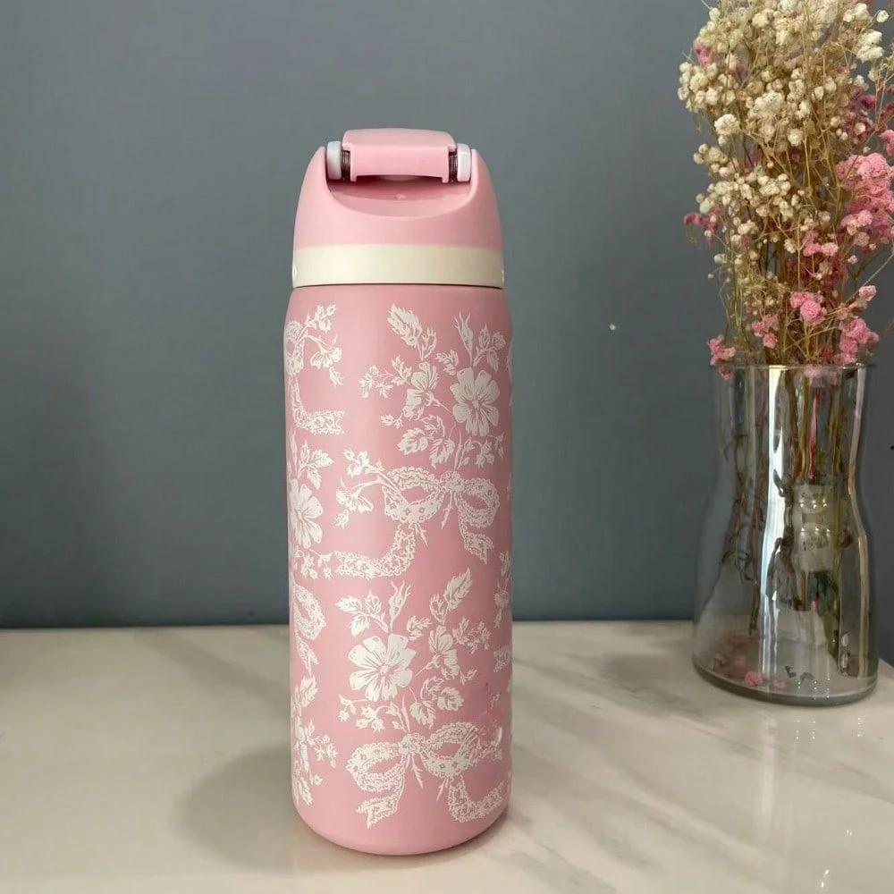 BFCxOwala 32oz Insulated Stainless Steel Water Bottle With Straw For Active Lifestyle Travel School Outdoor Hydration Tumbler Reusable