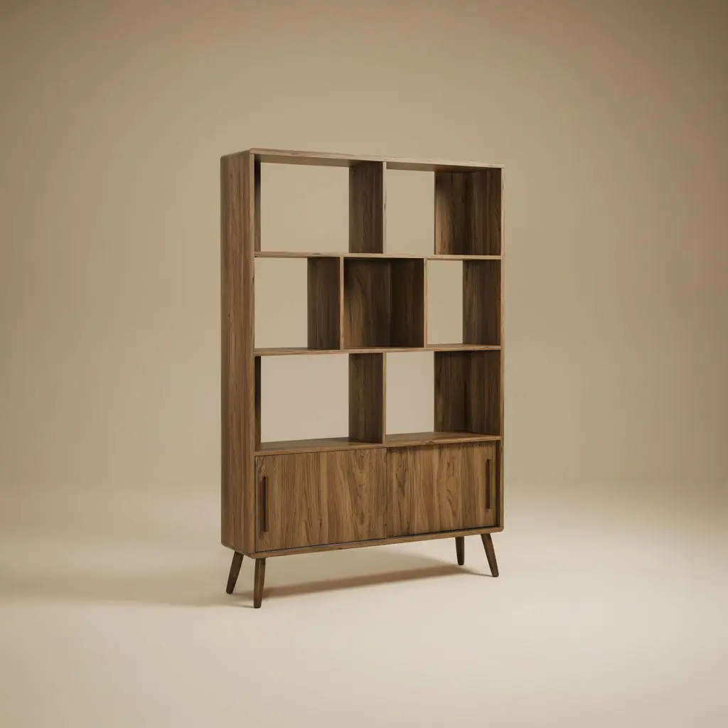 Transmit 45" Bookcase with Sliding Doors by Modway