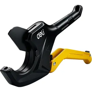 DELI PVC Pipe, Up to 2-1/2", Ratchet Pipe Shears, Pex Cutting Tool for Cutting PEX, PVC, PPR and Plumbing Pipe