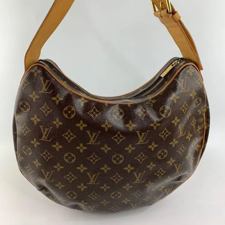 Pre-owned Louis Vuitton canvas and cowhide leaher Tote Bags Croissant GM