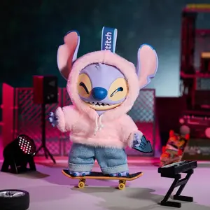 Disney Stitch GenZ Street Series Plush Blind Box - Hiphop Style Keychains, Fashion Bag Charms | Perfect Back to School & Youth Gift Character Touch Adventure Trendy Flair Fun Exciting