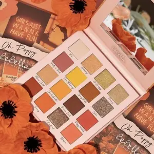 Bebella “Oh Poppy” eyeshadow palette Makeup Smooth Color Cosmetic Compact