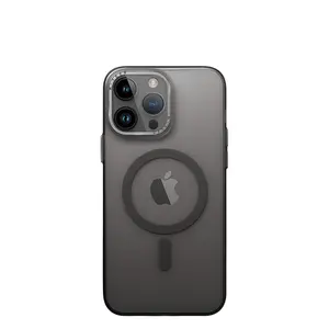 Labzone for iPhone 14 14Pro Max 15 15Pro Max case, Compatible with MagSafe, Military-Grade Protection, Yellowing Resistant, Scratch-Resistant Back, Magnetic Phone Case for iPhone, Classic Series Accessories Shockproof Cellphone Protective Cover Handheld