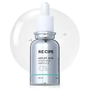 RE:CIPE Azelaic Acid 10 Soothing Ampoule - Official Product Soothing Serum, Facial Serum for Sensitive skin - Korean Skincare for Mild Breakouts 1.01 fl oz