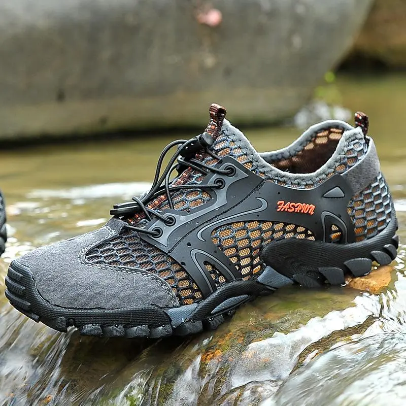 2026 New Model Outdoor Hiking and Climbing Shoes, Low-Top Breathable Water Shoes, Size 50 Large Men's Shoes