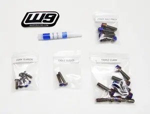 Warp 9 Titanium Fork Bolts Warp 9 Titanium Fork Bolts