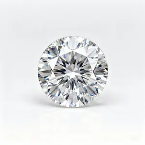 Sanmu White Moissanite Round Loose Diamonds 0.2ct to 2.0ct Synthetic Diamond VVS1 Clarity Round Brilliant Cut Accompanied by GRA Certificate Passes Diamond Tester Suitable for Jewelry Manufacturing