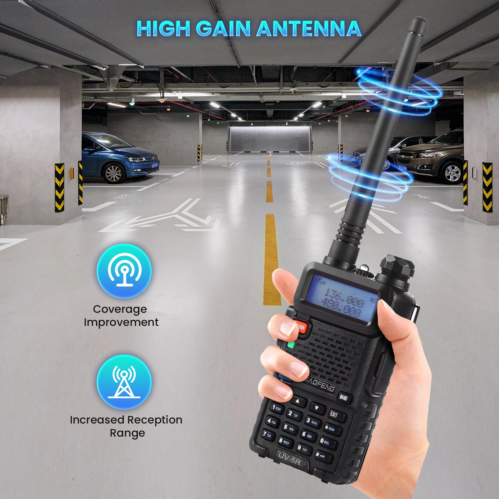 Baofeng UV-5R 8W Dual Band Two Way Radio Transceiver, USB Charging Long Range Supports CHIRP Portable Handheld Walkie Talkie, Wireless Electronic Gadgets, Digital Intercom, Compact, Device, Remote, Durable Handheld Ham Radio Transceiver