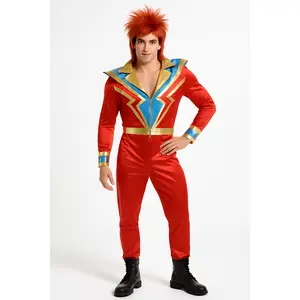Men's Glam Rock Jumpsuit Costume - L/XL