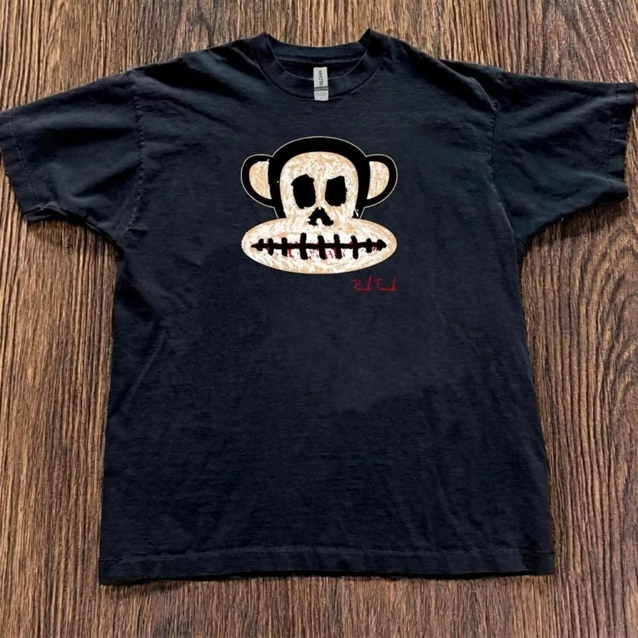 Paul Frank Julius Monkey Skull T-shirt And Baby Tee | Vintage Rock N Roll Parody Graphic Shirt, Retro Punk Mascot Top, Edgy Grunge Alternative Streetwear Clothing, Quirky Goth Apparel Outfit Gift