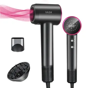 VASK high speed Hair Dryer,  Professional Salon Dryer ,LED display , Brushless Motor ,2 speed / 3 temperature /8 modes , Negative Ionic hair blower