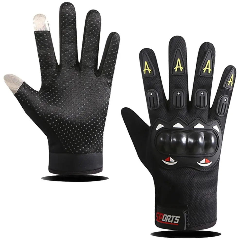 Motorcycle Gloves Full Finger Touchscreen Anti-Slip, Mountain Bike Tactical Motorcycle Electric Scooter Racing Gloves, Protective Shell, protective gear, Motorcycle Accessories