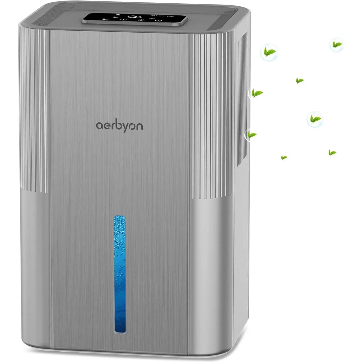 Compact Small Size 95oz Dehumidifier - 1000 sq ft Coverage, 95oz Water Tank, Auto Shut-Off, 7-Color Light, Quiet Mode, Sleep Mode - Ideal for Bathroom, Bedroom