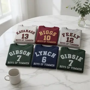 Tommen College Embroidered Sweatshirt Inspired by Boys of Tommen, Embroidered Crewneck, County Cork Ireland Sweater, Booktok Romance Gift