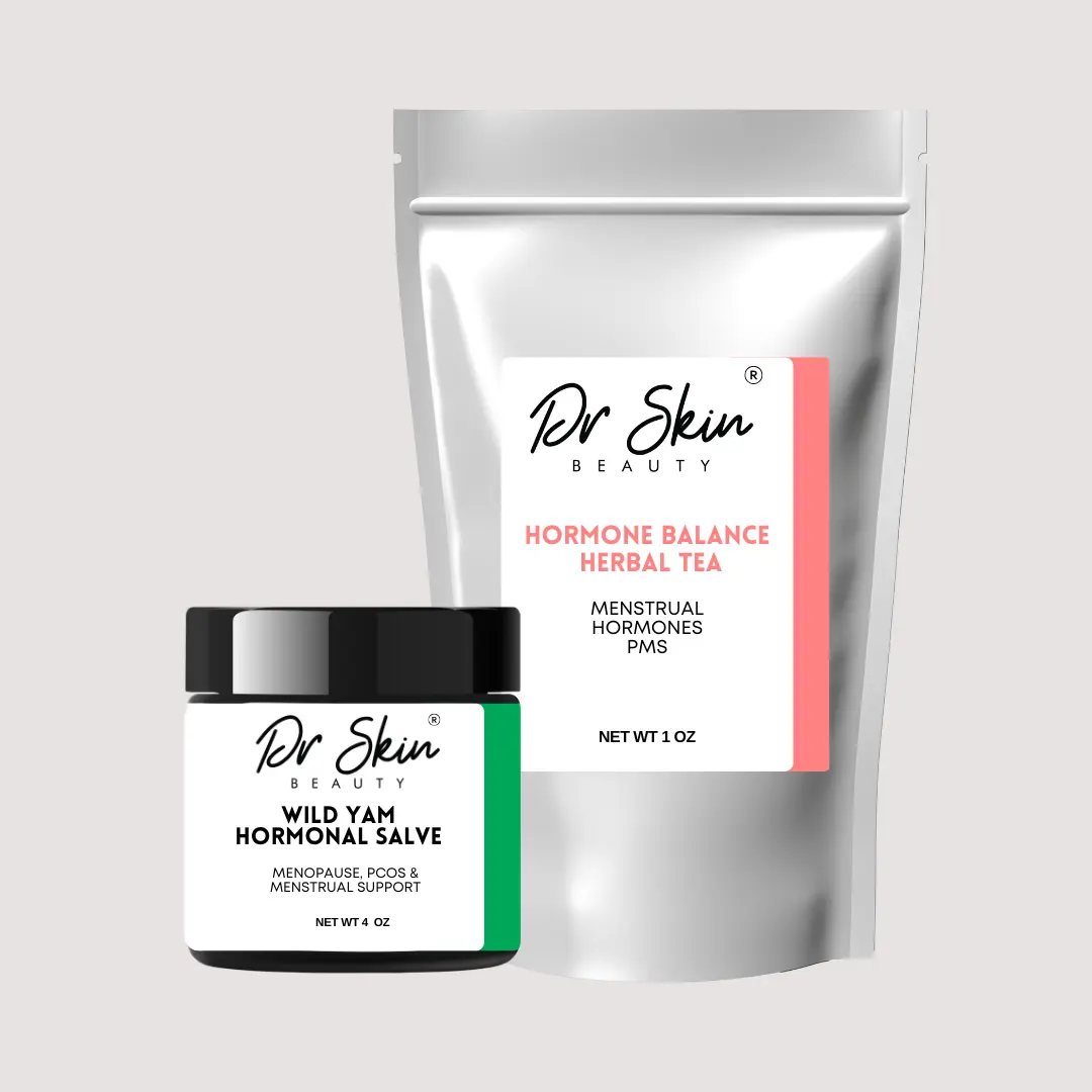 Dr. Skin Hormone Balance Duo - Wild Yam Salve + Mega O Tea | Complete Menopause Support System