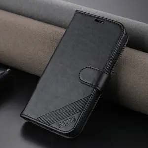 Business New Apple Full Coverage Anti-Drop Leather Phone Case, Luxury Flip Cover with Card Slot, Fits iPhone 17 Pro Max 16 Pro 15 14 13 12 11
