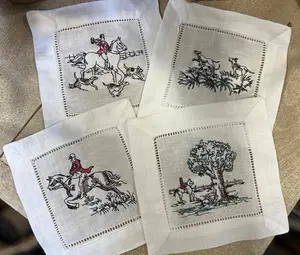Custom Embroidered Cocktail Napkins