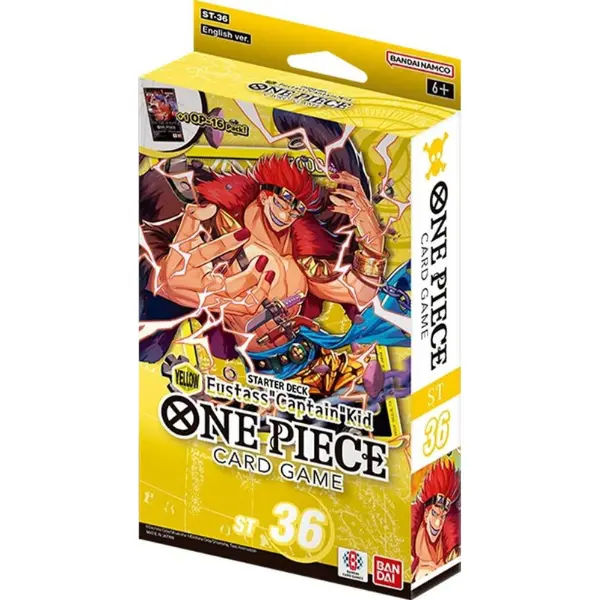 One Piece Card Game  Starter Deck 36: YELLOW Eustass”Captain”Kid - Starter Deck 36: YELLOW Eustass”Captain”Kid (ST-36)