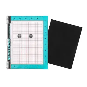 7x9inch Stamp Positioning Tool with Foam Pad, Precise Stamping, Perfect Seal Tool, Accurate Pattern Alignment, Layered, Mirror, Gradient Stamps