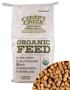 Coyote Creek Organic Feed Mill 220935 50 lbs Organic Egg Layer Crumble, Animal, Chicken