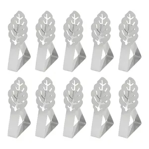 10 Pcs Height Adjustable Stainless Steel Tablecloth Clips, Outdoor Table Cover Clamps for Garden Party, Picnic, Camping & Windy Weather