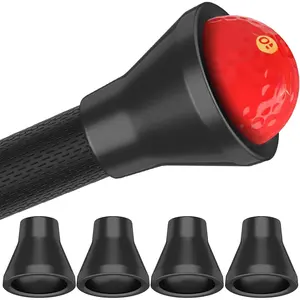 4 count Golf Ball Retriever,Quick-Install Golf Ball Picker Upper Tool,Durable Golf Ball Grabber for Putter and Swing Handle Golf Accessories (Suction Cup)