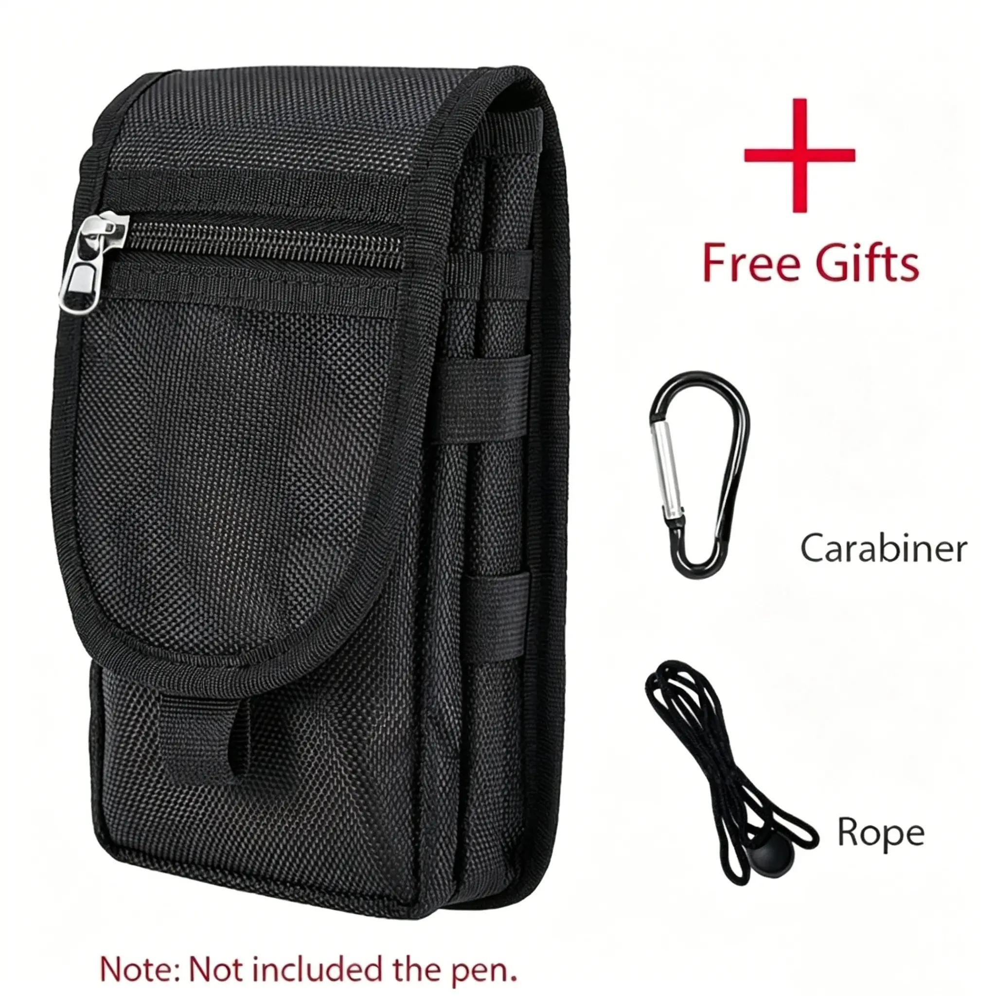 Outdoor Waist Bag for Men & Women, Zipper Belt Bag, Large Capacity Wallet, Phone Stand, Multi-Functional Tool Holder, Card Case, Belt Loop Pocket, Waist Slip Pocket, Christmas Gift, Waist Packs