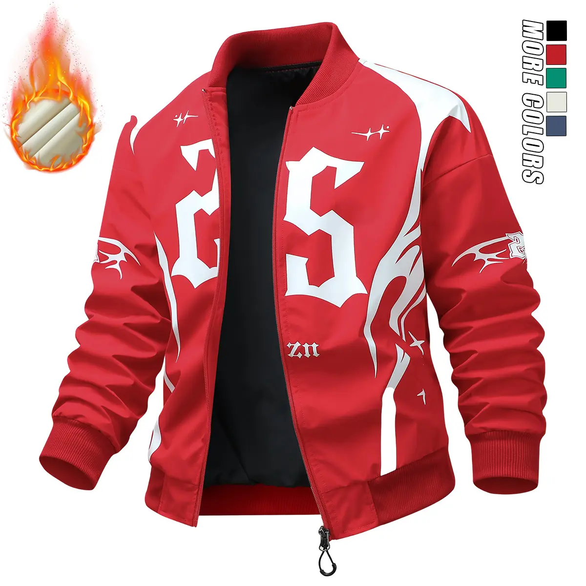 Men’s casual fashion jacket; winter men’s American vintage flight-style thick jacket; men’s baseball/motorcycle/workwear thick jacket—trendy outerwear. Coats Menswear