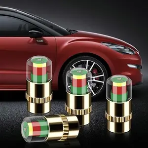 4 PCS Car Tire Pressure Monitor Valve, tire valve stem caps, car tire caps,tire pressure caps,Tire Pressure Monitor Valve Stem Cap for Medium-Sized, Small, Motorbikes, Bicycles