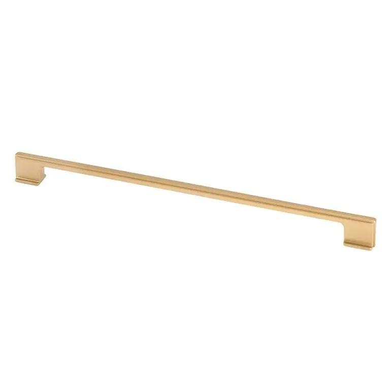 Topex Design 8-103203200903 320 mm Thin Square Cabinet Knob Handle - Matte Brass