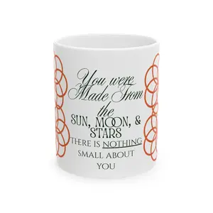 Sun Moon & Stars inspirational quote mug | Ceramic Mug