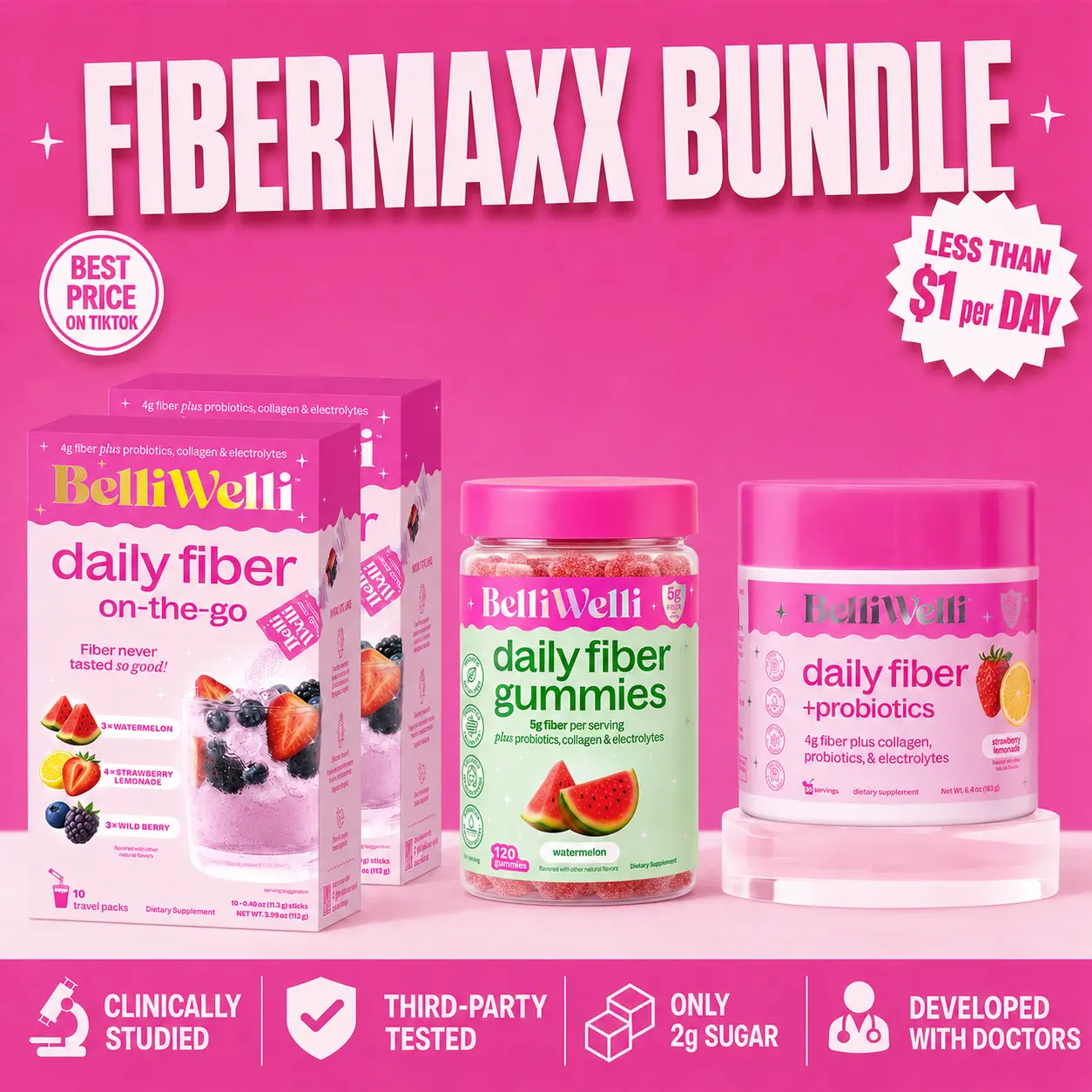Fibermaxxing Bundle - DELICIOUS, EXPERT-BACKED FIBER Fibermaxxing Bundle - DELICIOUS, EXPERT-BACKED FIBER