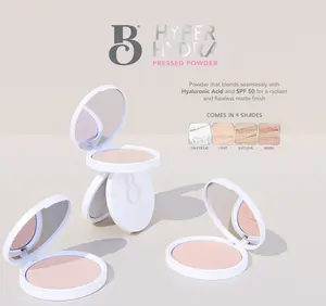 Brilliant Colours Hyper Hydra Pressed Powder with spf50 and a smooth matte finish Lightweight Makeup