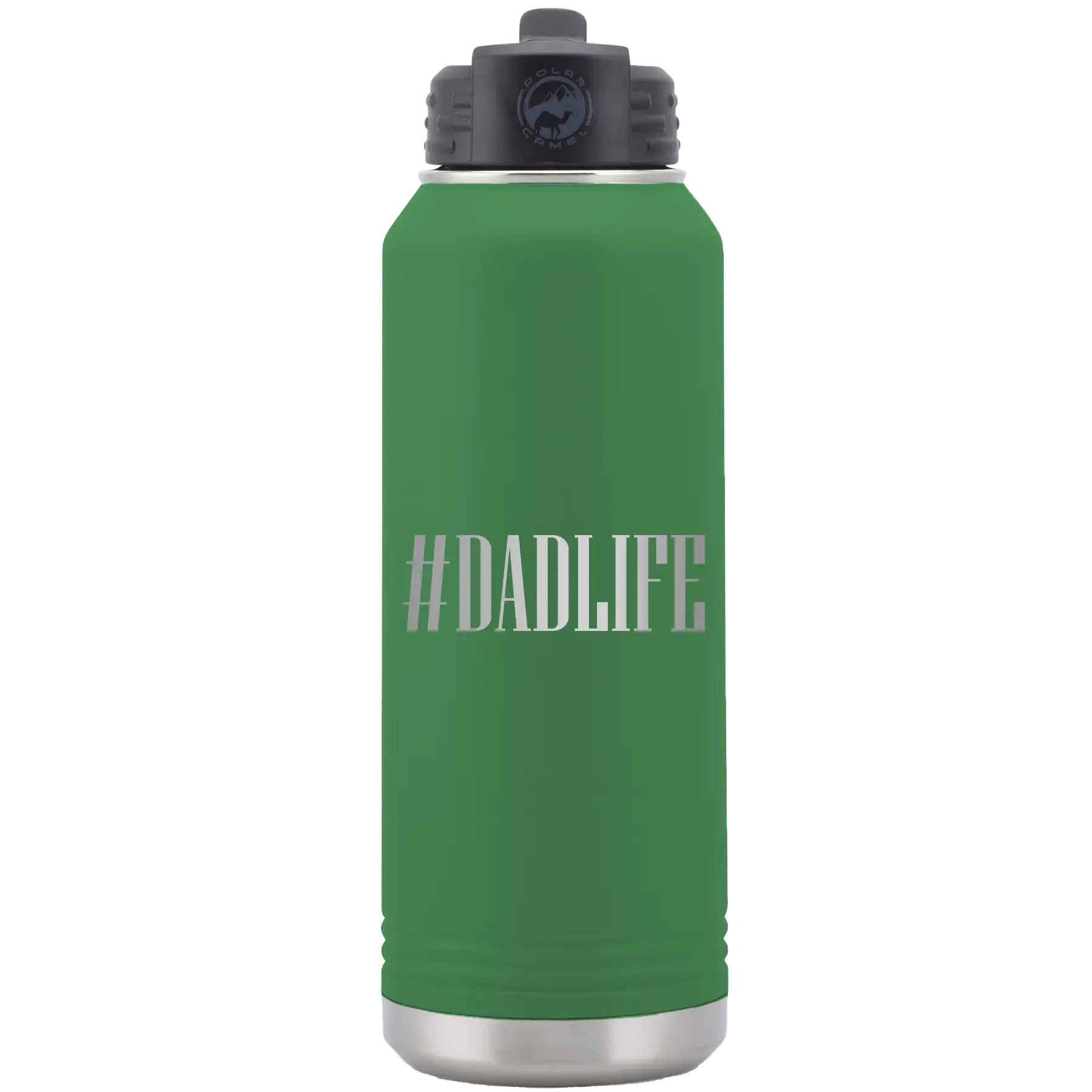 Personalized Dadlife 32 oz Water Bottle - Green