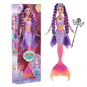 Mermaid Princess Music Doll, Jointed Hands, Interactive Gift Ornament, Decorative Figurine, Perfect for Kids' Room Decoration