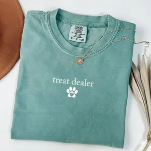 Comfort Colors Treat Dealer Shirt Dog Lover Shirt Gift for Dog Lover Funny Dog Shirt Fur Mom Shirt Animal Lover T-Shirt