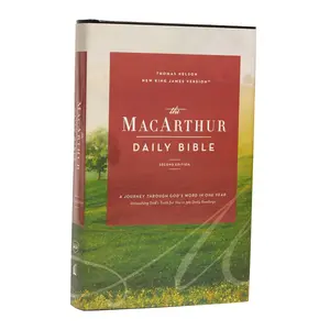 The NKJV, MacArthur Daily Bible, 2nd Edition, Hardcover, Comfort Print: A Journey Through God's Word in One Year by John F. MacArthur||Thomas Nelson [Hardback Book]