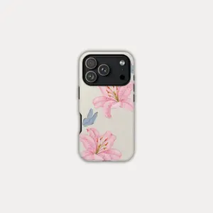 BLOOMING TIGER LILY Tough Case for iPhone Samsung Google Pixel - Polycarbonate TPU 2-Piece Design with Impact Resistance Shock Dispersion Glossy Finish