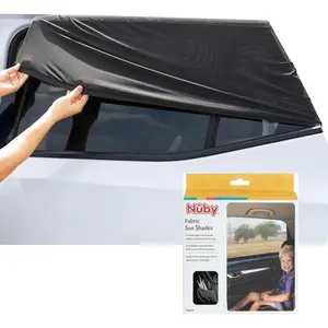 Car Seat Sunshade for Window | 2 Pack| Breathable Fabric | Full Function for Air Flow | Blocks Sun Rays, Bugs, and Cools Car |Black