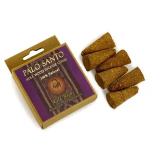 Palo Santo and Wild Herbs - Relaxation & Meditation -  6 Incense Cones Fragrance Light