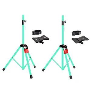 5 Core Speaker Stands Pair Adjustable 54 Inch Tripod 132 lbs Capacity 35mm Mount for DJ PA Use